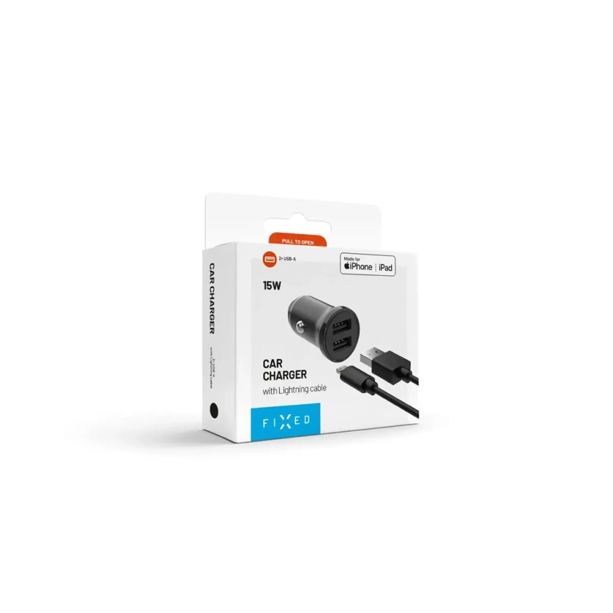 FIXED Dual USB auto lādētājs 15W ar Lightning Photo 10