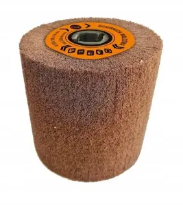 Abrasive Cylindrical Flap Wheel Glob FINE 100×100×19 mm for ALU Satinizing Sets