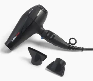 Фен BaByliss PRO Levante 2100 Вт, AC мотор, ионизация, 2 уровня нагрева/2 скорости, черный