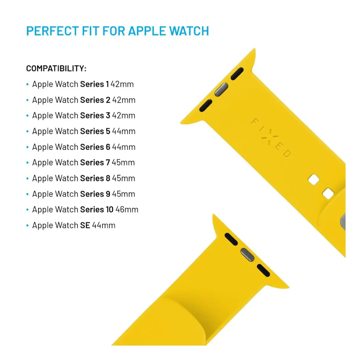 FIXED силиконовый спортивный ремешок для Apple Watch 42/44/45/46 мм Photo 3