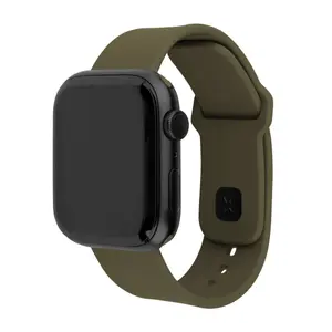 Watch strap FIXED Silicone Sporty Strap Set for Apple Watch 38/40/41mm, olive
