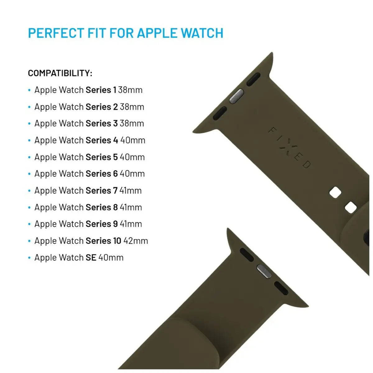 FIXED silikona sporta siksniņa Apple Watch 38/40/41 mm Photo 3