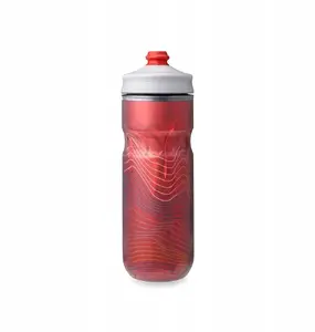 Hidrācijas pudele HydraPak Polar Surge Ascent 600 ml, sarkana