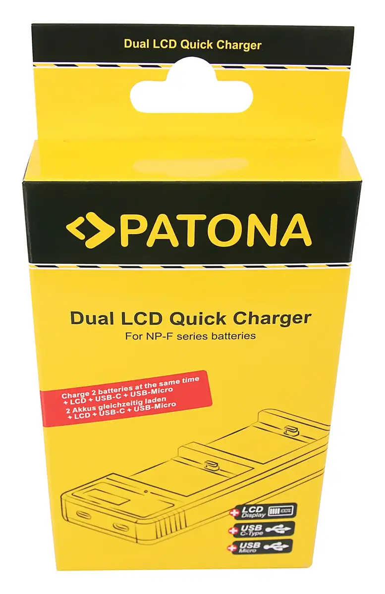Lādētājs PATONA 9886 kameras akumulatoriem Photo 6