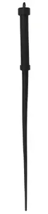 BDSM whip Bad Kitty Whip Silicone — silicone single-tail whip, 60 cm, textured handle