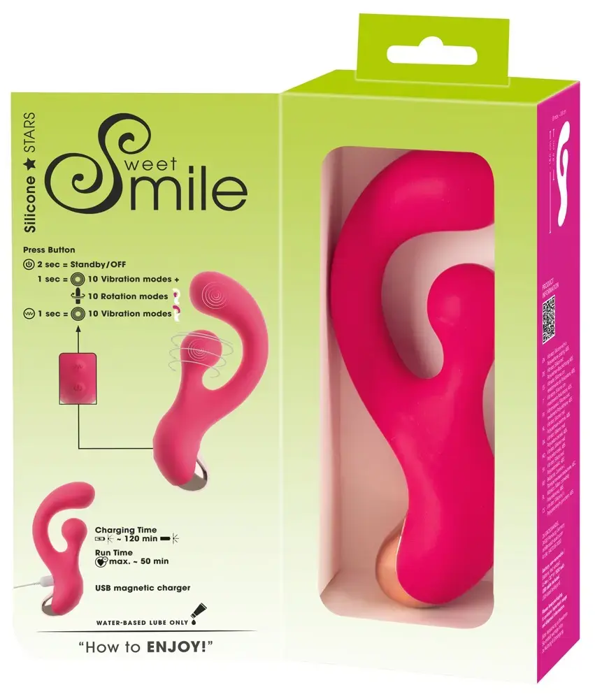 Sweet Smile G-Spot Vibrator w rotati — кролик-вибратор 18 см Photo 13