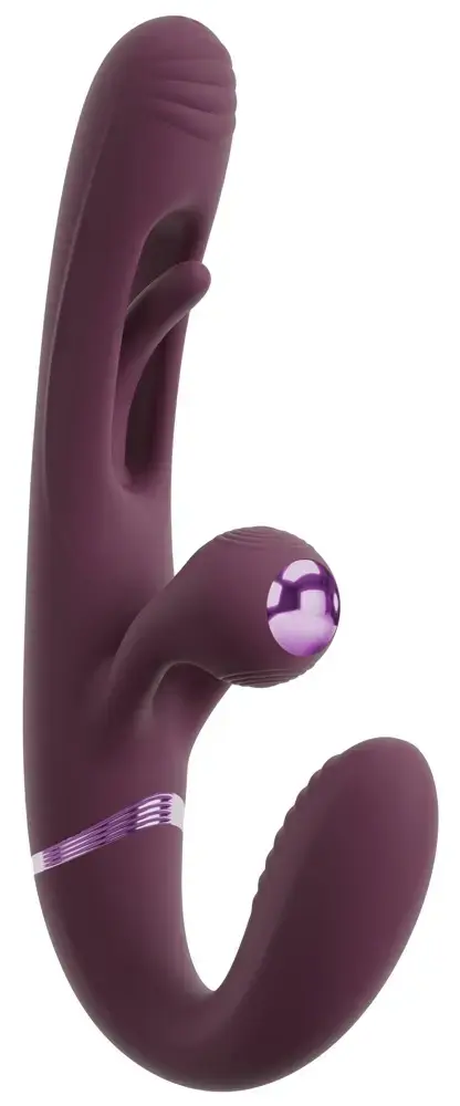 Javida Strapless Strap-On Flic dubultvibrators Photo 3