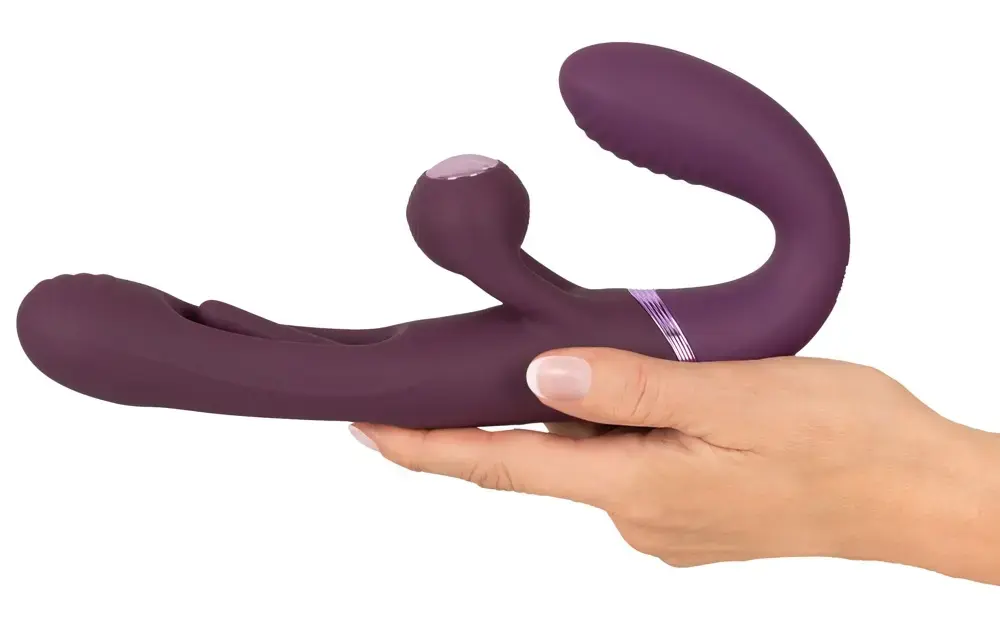 Javida Strapless Strap-On Flic dubultvibrators Photo 8
