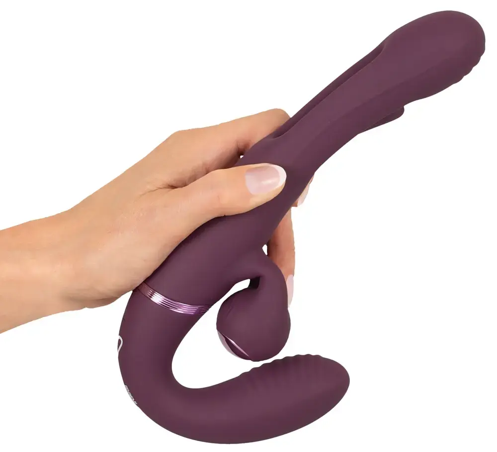 Javida Strapless Strap-On Flic dubultvibrators Photo 9