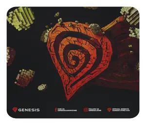 Gaming mouse pad NATEC GENESIS Ancient Stone — 250×210 mm, fabric surface, rubber base, multicolour