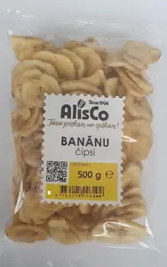 Banana chips snack, alis & co, 500 g pack