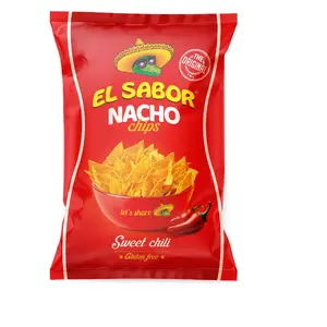 Corn chips EL SABOR with chili flavor 100 g — snack crisps, spicy seasoning