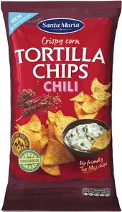 Corn chips with chili, Santa Maria FS 475 g snack bag