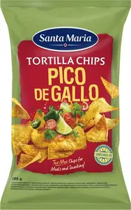 Кукурузные хрустящие чипсы Santa Maria со вкусом Pico de Gallo 185 г