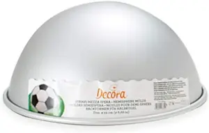 SemiBall Baking Mould Decora 0062955 — anodised aluminium, semi-spherical diameter (customer return)
