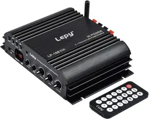 Hi‑Fi Stereo Amplifier Ecost Customer Return Dollatek Lepy LP-168 Plus Bluetooth 2.1 Channel IR 2×45W 1×68W