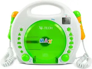 Karaoke CD/MP3 Player with Microphone Input and Battery — Ecost Customer Return EC/682370954