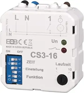 Power Fixed Multi-Function Timer Flush-Mounted CS3 – 16, customer-return unit, model EC/37286033