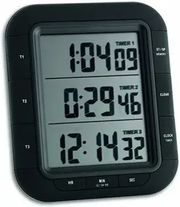 Digital kitchen timer tfa dostmann Triple Time XL — three independent timers, large display