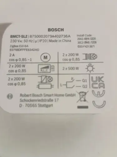 Bosch Light/Shutter Control II modulis Photo 4