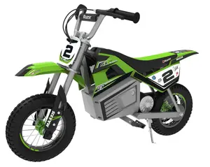 Электровнедорожник Razer Dirt Rocket SX350 McGrath — 1 место, аккумулятор 24 В, макс. 22 км/ч, 2 колеса, черный/зеленый/серый/белый