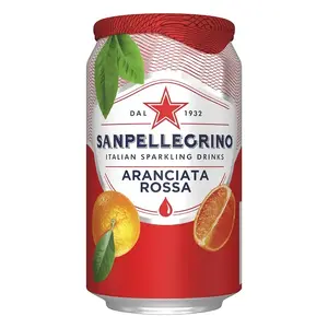 Газированный апельсиновый напиток s.pellegrino Aranciata Rossa в банке 0,33 л