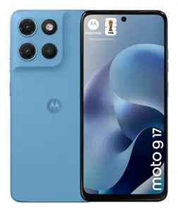 Смартфон Motorola moto g17 Dual SIM Android 15 Синий 6.72 дюйма 4 ГБ ОЗУ 128 ГБ Память 50 МП Камера 5200 мАч Батарея