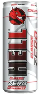 Enerģijas dzēriens Hell Zero Classic 250 ml — bez cukura, 250 ml skārdene