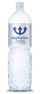 Carbonated natural mineral water neptŪnas NEPTUNAS PET bottle 1.5 l