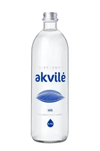 Dzeramais ūdens Akvilė negāzēts stikla pudele 0,75 l