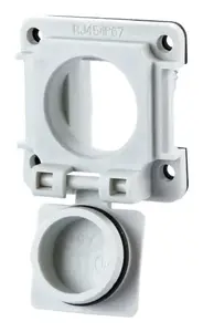 Розетка RJ-45 MetzConnect 1309413003-E, 1 модуль, IP67, серый матовый, крепление на винты