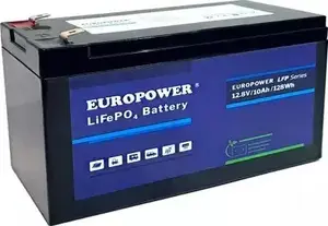 аккумулятор europower LiFePO4 LFP 12,8V 10Ah, срок службы ≈2000 циклов