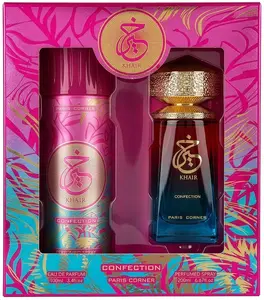 Parfīmu komplekts Paris Corner Khair Confection — 100 ml EDP + 200 ml dezodoranta aerosols