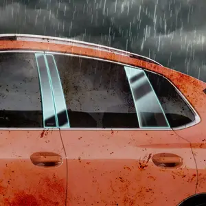 Protective pillar film GrizzGlass BodyShield for BAIC BEIJING 5 (2023–2026) set 12 pieces