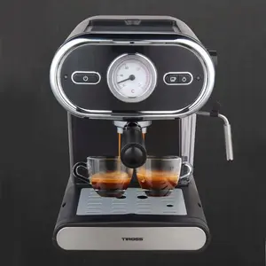 Кофемашина Tiross TS-6211, капельная с помпой 1100 Вт, 15 бар
