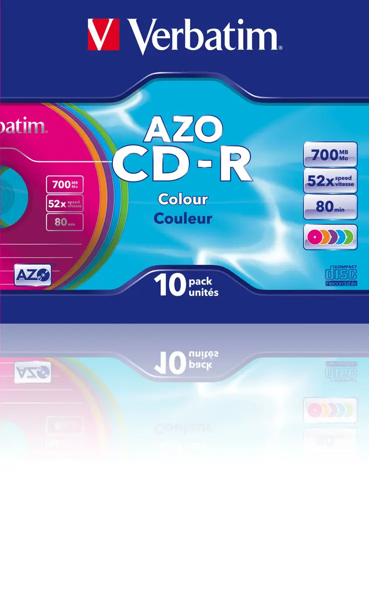 VERBATIM CD-R AZO Colours 700 MB 48x Photo 3