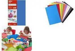 Sheet foam rubber agipa 300 x 200 mm, 2 mm thickness, pack of 10 sheets, assorted colors