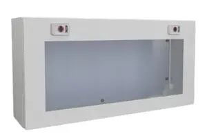 Elektriskais nodalījums Rittal 1612.100 — polikarbonāta korpuss ar tērauda durvīm, IP65, platums 600 mm, dziļums 155 mm