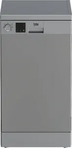 Freestanding dishwasher BEKO DVS05030S — Slimline 45 cm, 10 place settings, 49 dB, Energy class D