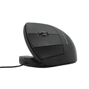 Ergonomic Left-Hand Vertical Mouse Contour Design Unimouse Left-Handed Wired, Optical 4000 DPI, 7 Buttons, USB-C, Black