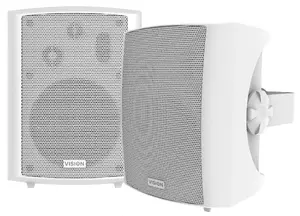 Trīspāļu vadu skaļrunis Vision Magic SP-1800, 50 W RMS, 2.0, 80–20000 Hz, 8 Ω, balts