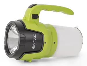 Hand Flashlight ENTAC Flashlight 5W with camping light function, LED 5 W, 2000 mAh, IP44, ABS housing