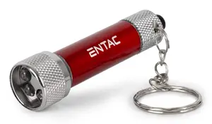 Keychain flashlight ENTAC Flashlight 5LED Keychain Red — 5 LED, 1 W, aluminium, IP44, LR44