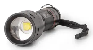 Hand flashlight ENTAC Focusable Alu 5W T6, 300 lm, aluminium, IP54, 3×AAA