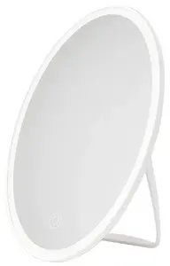 Grima spogulis AVIDE ABLDL-M-R brīvi stāvošs/galda ovāls, LED 3,5W, 6400K, izmēri 168×203×238 mm