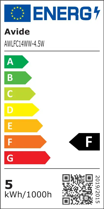 AVIDE LED лампа AWLFC14WW-4.5W E14 2700K Photo 2
