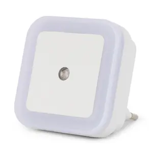 Plug-in LED Night Light ENTAC Night Light 0.5W Square CW White, 6400K, 220-240V, 64×60×64 mm