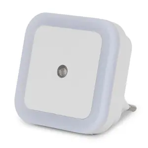 Plug-in LED Night Light ENTAC Night Light 0.5W Square WW White, 3000K, 220–240V, 64×64×60 mm
