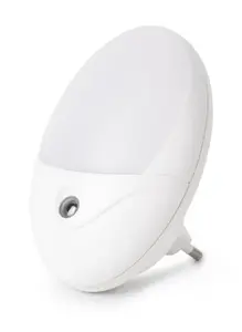 Plug-in night light ENTAC Night Light 0.5W Oval CW White — LED, 0.5 W, 6400 K, 220–240 V, plastic housing