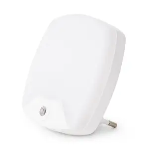Plug-in night light ENTAC Night Light 0.5W Square WW White — LED, 0.5 W, 220–240 V, plastic housing, 64×60×64 mm